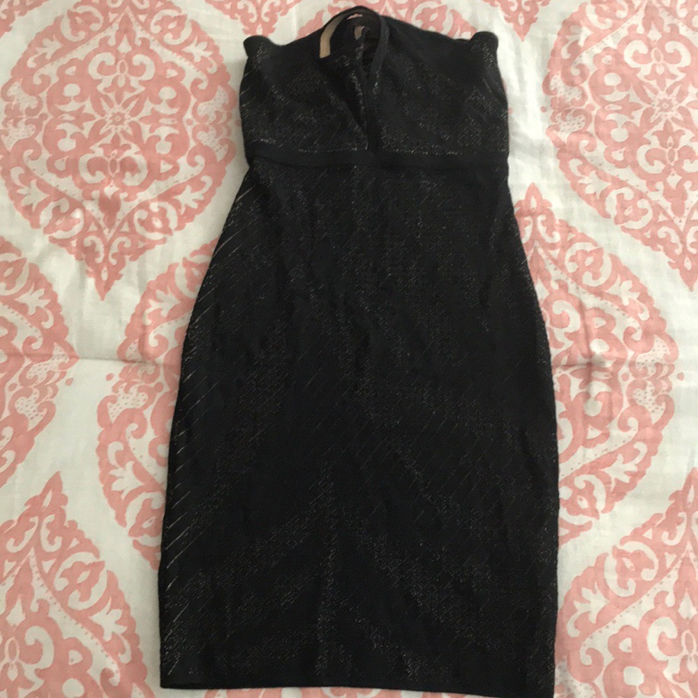 I guess halter top dress with a nude lining